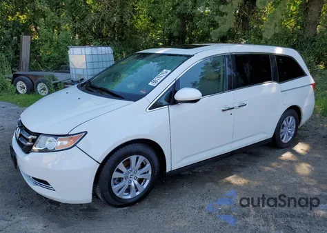 2016 Honda Odyssey Exl из США, поврежденный, VIN 5FNRL5H61GB124214